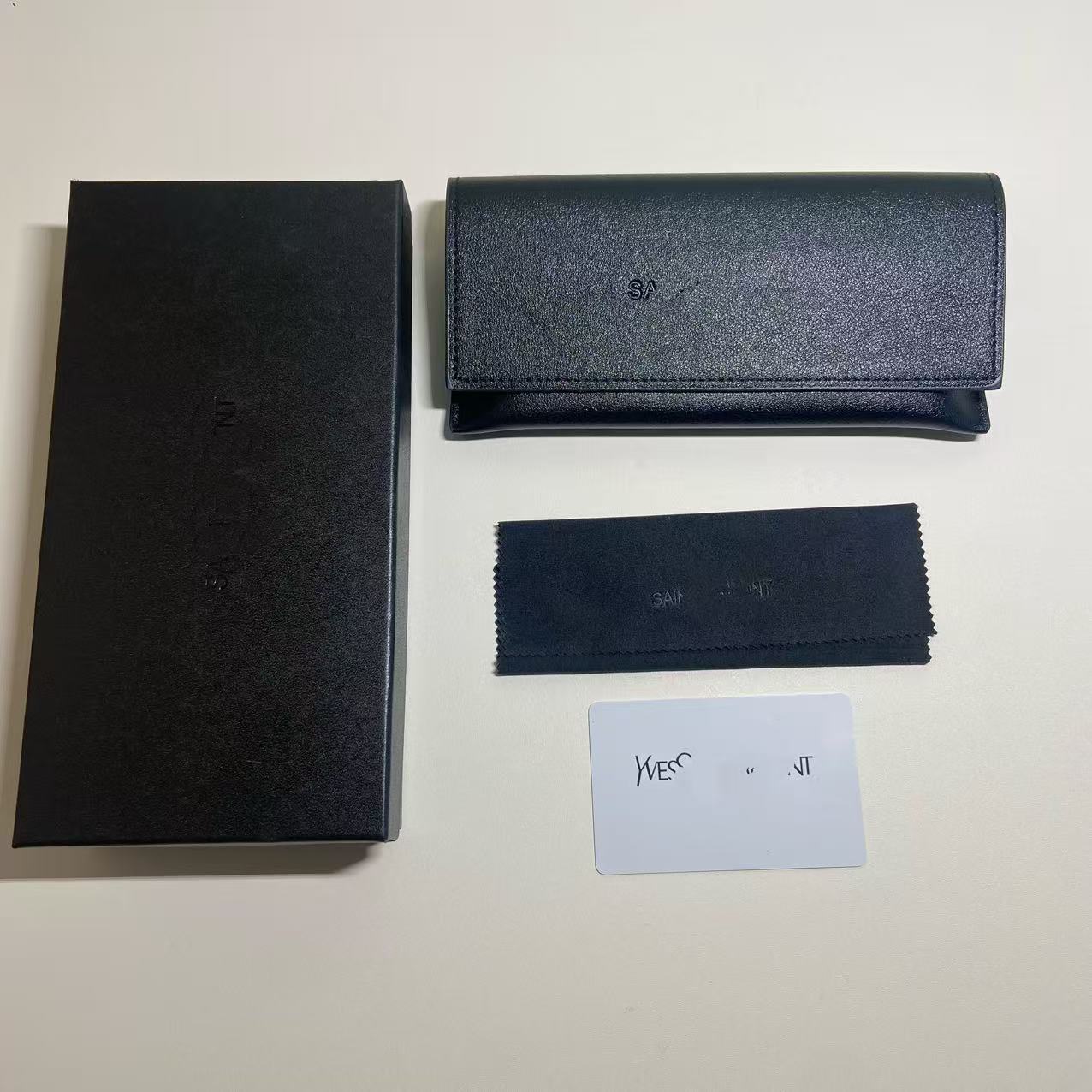 Inventario al por mayor nueva caja de gafas de alta calidad, caja de gafas de sol de alta gama, caja de gafas de sol, caja de paquete completa
