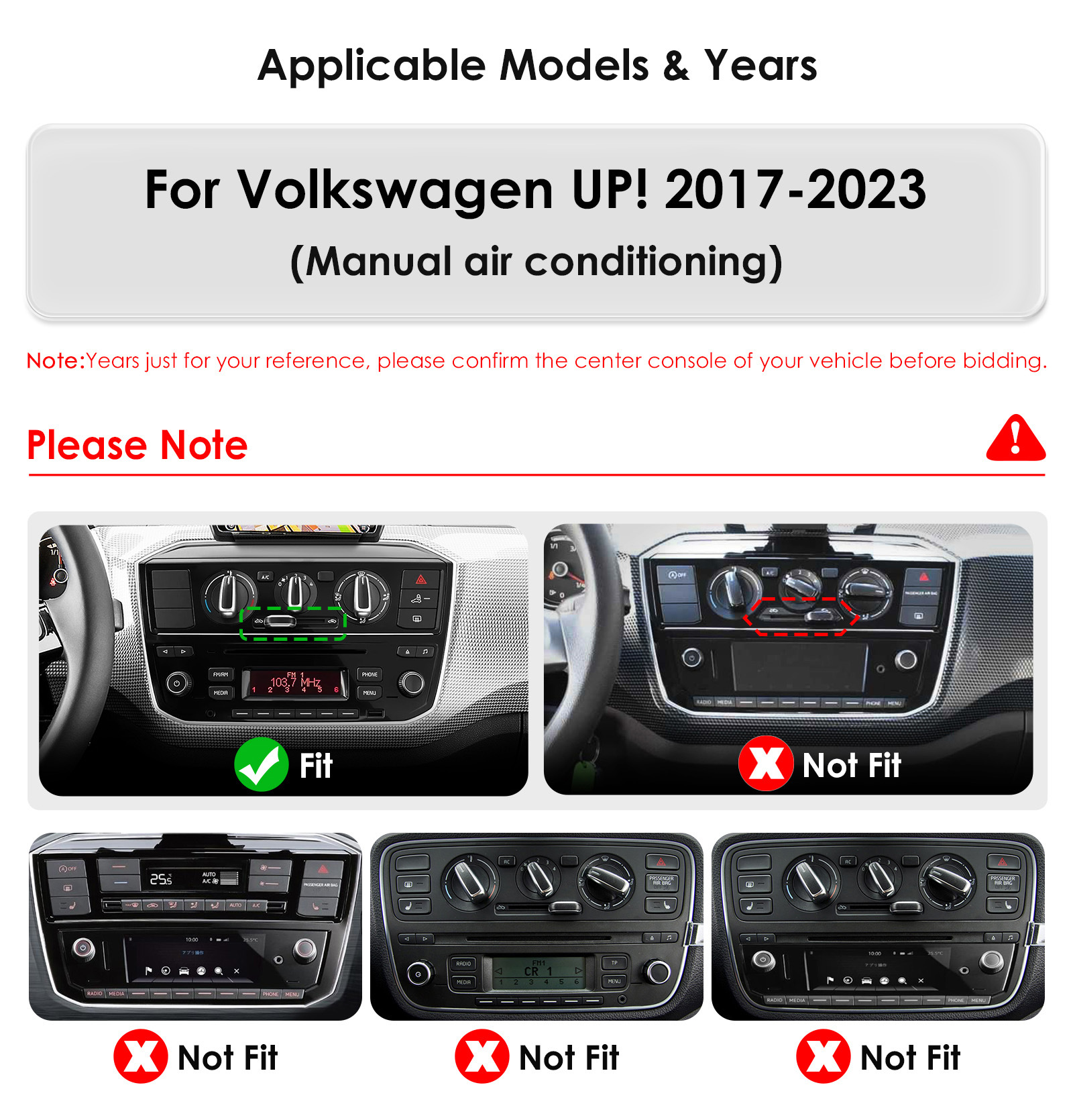 Suitable for 17-23 Models of Volkswagen Up, Android Large-Screen Navigation Gps, Bluetooth Reversing Camera, Carplay Manual Version