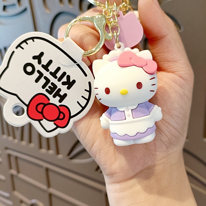 サンリオの着せ替え日記アニメのキーホルダーがかわいいkt猫の公の子のカバンのストラップの女の子のアクセサリー|undefined