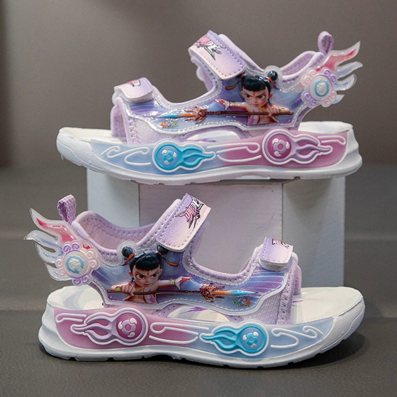 Детские сандалии 2025 Летние новые девушки иностранные милые принцессы сандалии