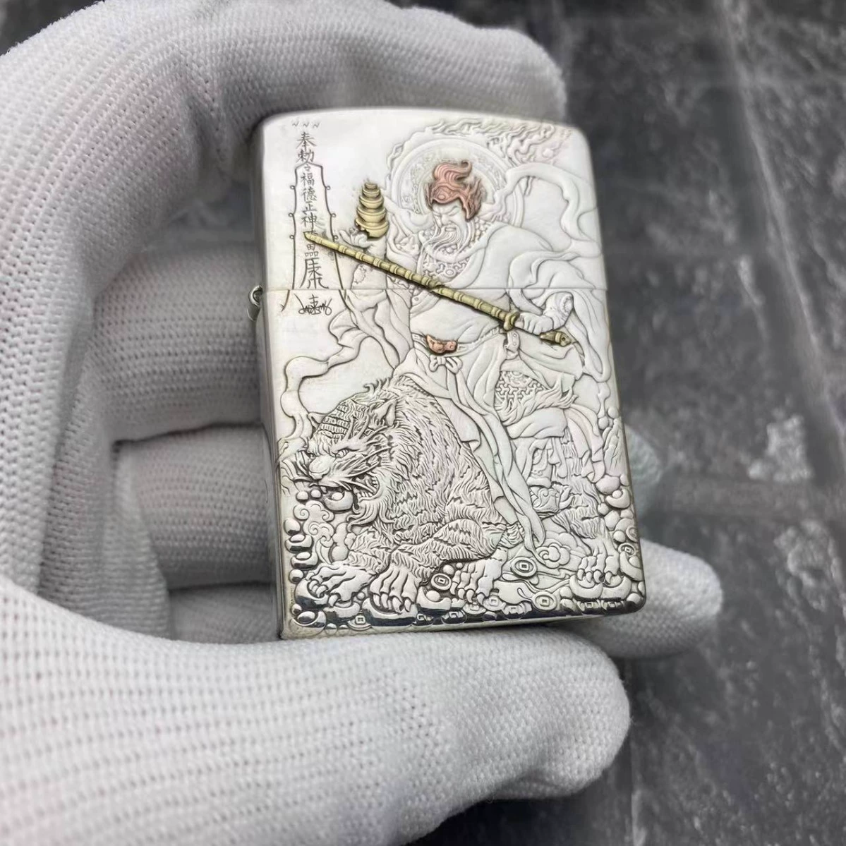 ZORRO Zoro керосин зажигалка из стерлингового серебра 902s