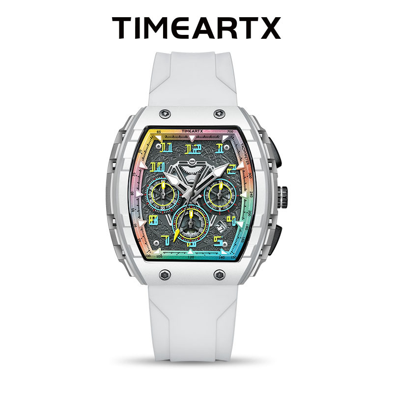 Timeartx Cross-Border Export Popular Men's Sports Watch Fashion Trendy Barrel-Shaped Gift Quartz Men's Watch