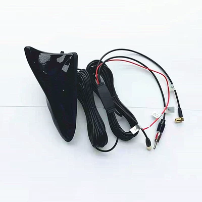 FM/AM enhanced amplifier antenna, vehicle antenna