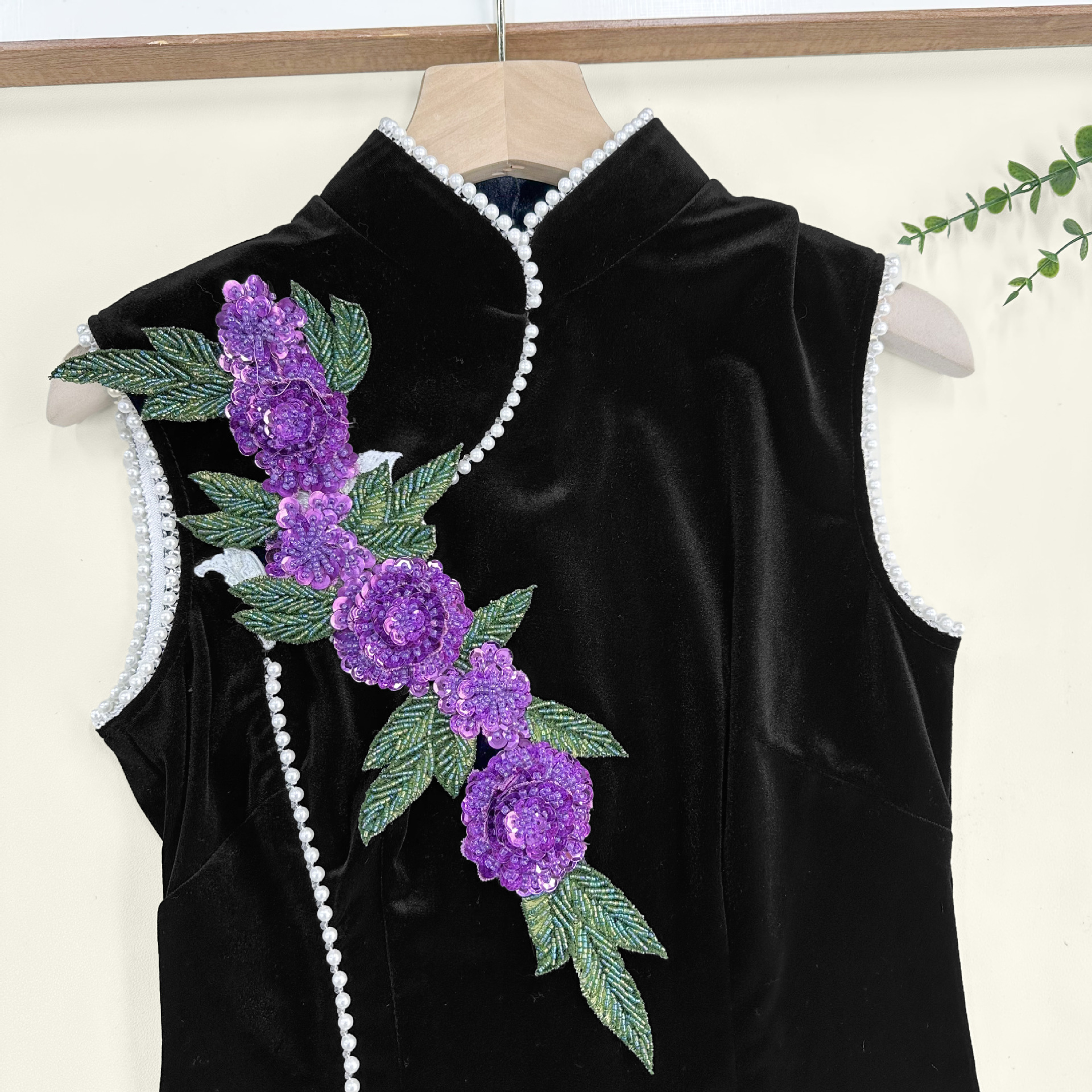 Antiguo bordado estereoscópico flor clavos accesorios manuales sequinilla pegatinas cheongsam vestido vestido decoración parche DIY image 6