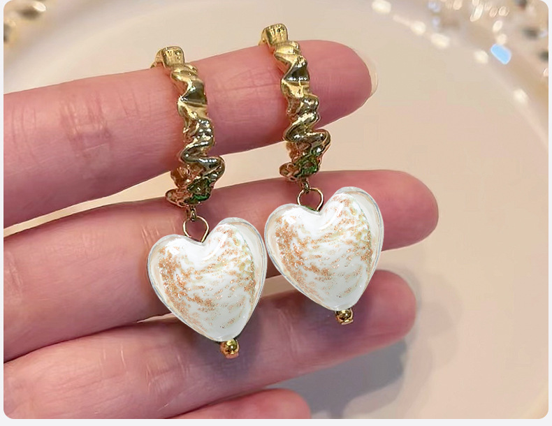 Beads Jewelry Making Type 20 PCS/Package 12*12mm 20*20mm Glass Heart Shape Beads