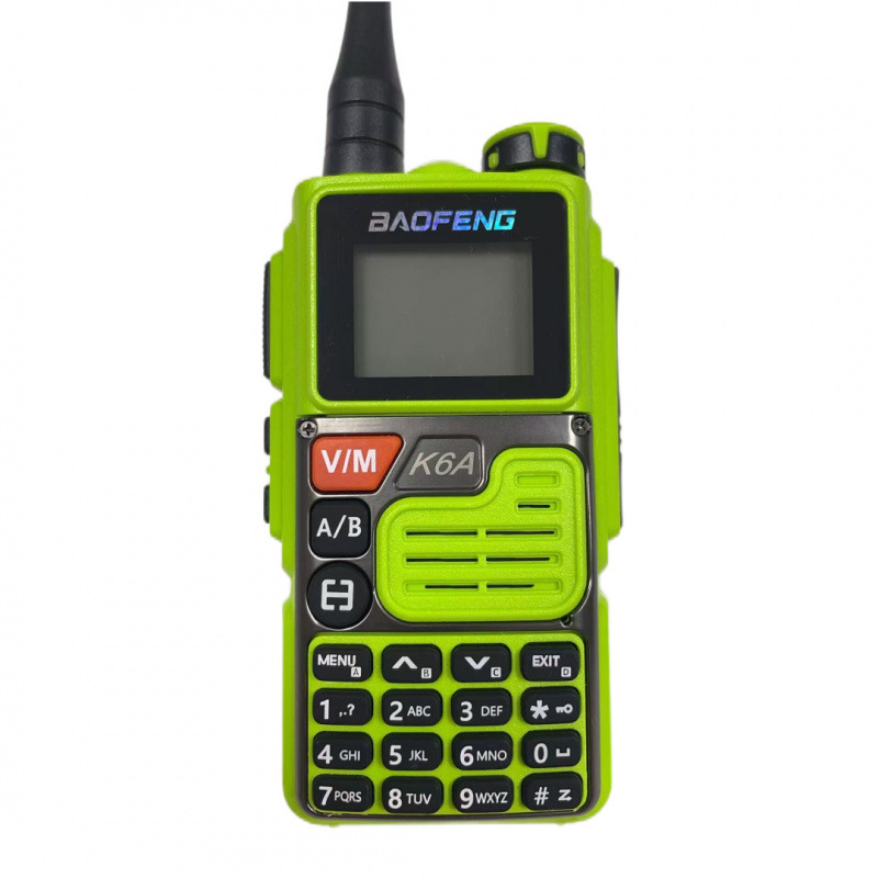 Baofeng walkie-talkie UV-K6A Baofeng alta potencia inalámbrica de mano de banda completa una llave a frecuencia fábrica de larga distancia al aire libre