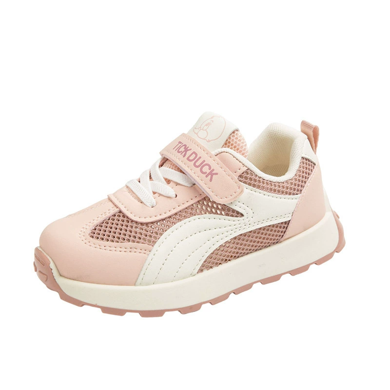 Children's sports shoes mesh breathable 2025 spring and autumn new student campus casual mesh Velcro Forrest shoes