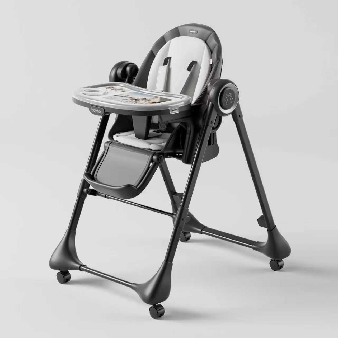 Baby Dining Chair Foldable Multi-Functional Multi-Position Children's Dining Chair Household Electric Baby Rocking Chair Learning to Sit Dining Chair