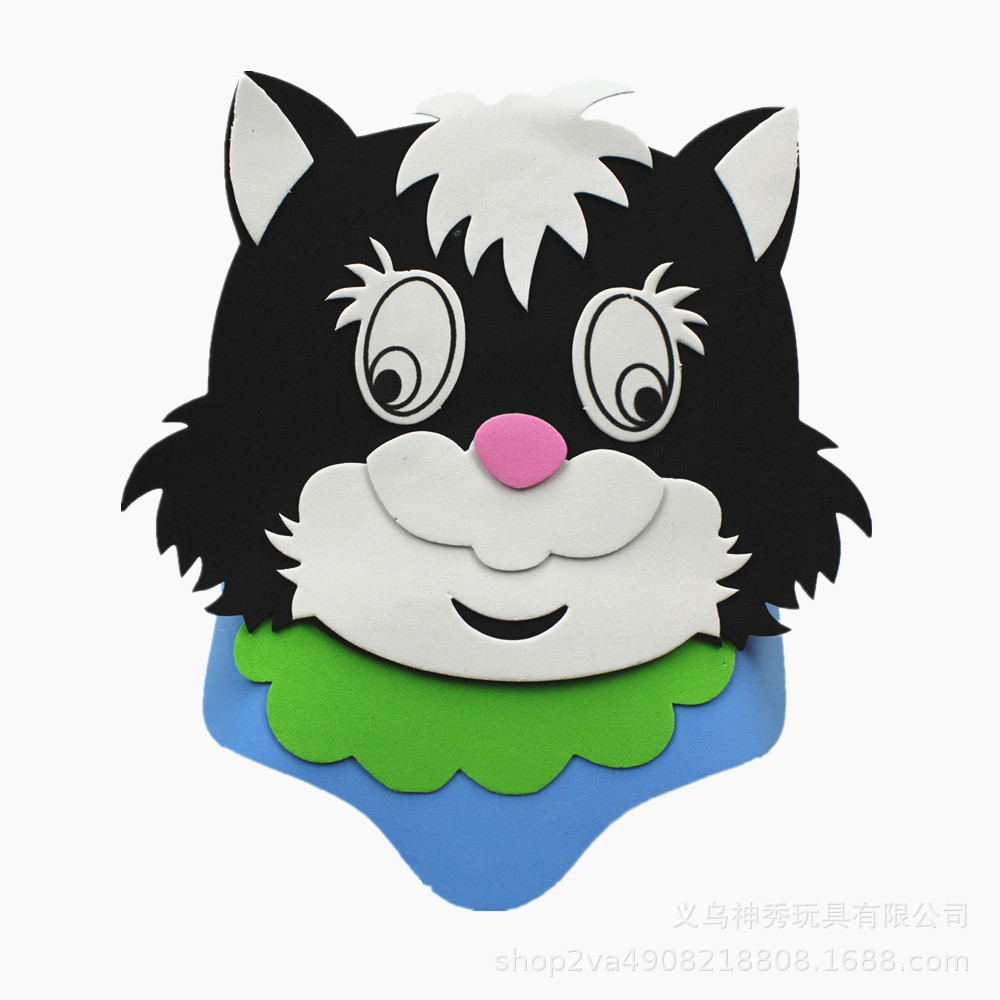 Día del niño Eva sombrero para el sol actividades entre padres e hijos dibujos animados animal tocado doce tocado del zodiaco