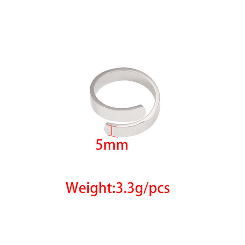 Foreign trade new product personalized fashion couple best friend gift ring mirror stainless steel cross opening hand jewelry ring