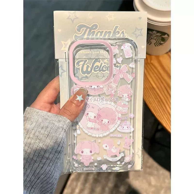 Чехол для телефона Melody Lamb мягкий, точные вырезы, мультяшный дизайн — подходит для iPhone 7–17 Pro/ProMax