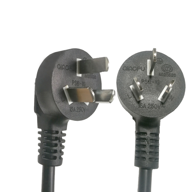 16A国标三插头电源线 三芯大功率CCC国标3x2.5平方电源线插头3C线