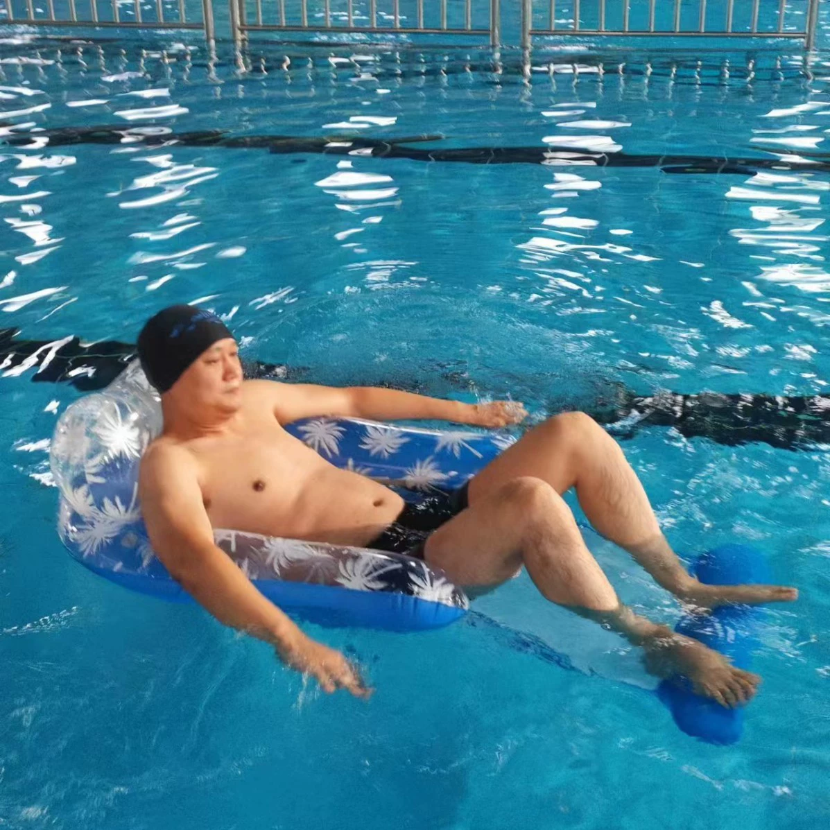 Новый надувной плавающий ряд с опорой для ног водная плавающая кровать складная сетка водная игрушка круглая трубка опора для ног плавающий ряд в наличии