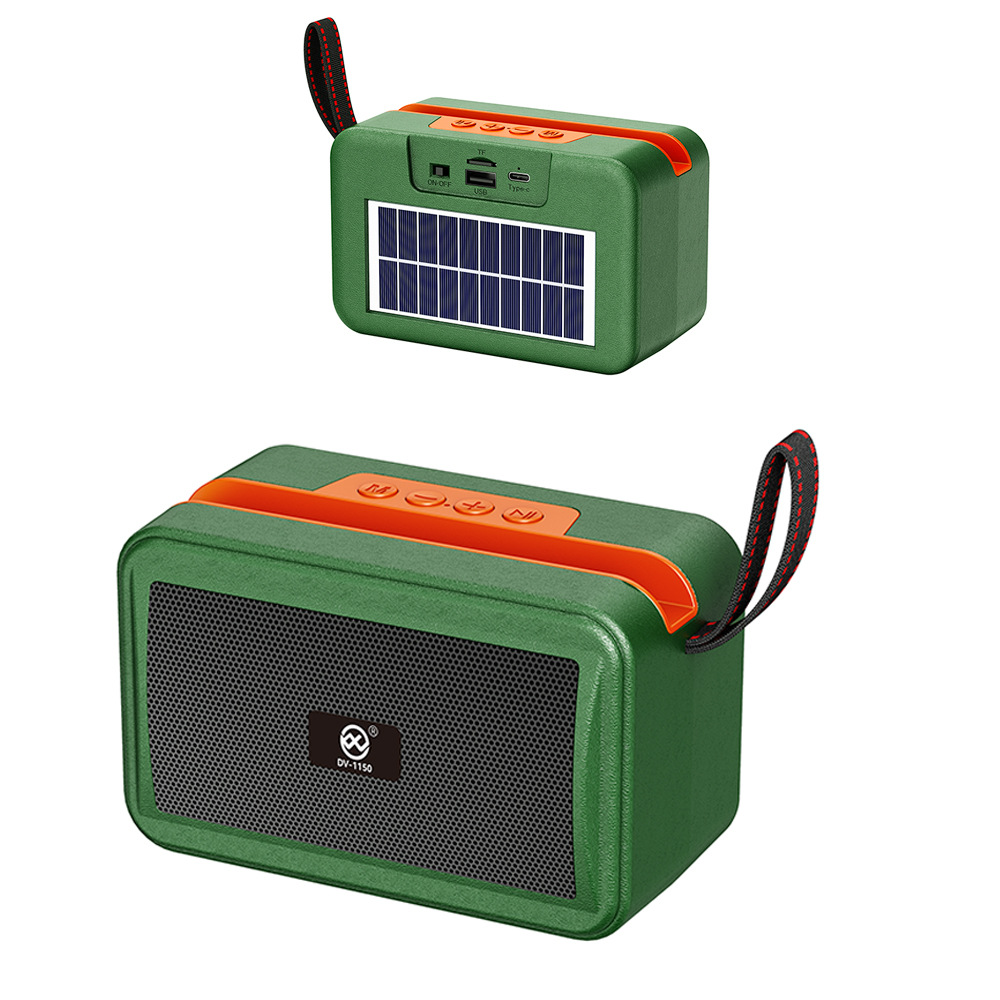 Specialized in Foreign Trade, Solar-Powered Bluetooth Speakers, Wireless Mini Speakers for Africa, Portable Speakers with Tf Card Radio