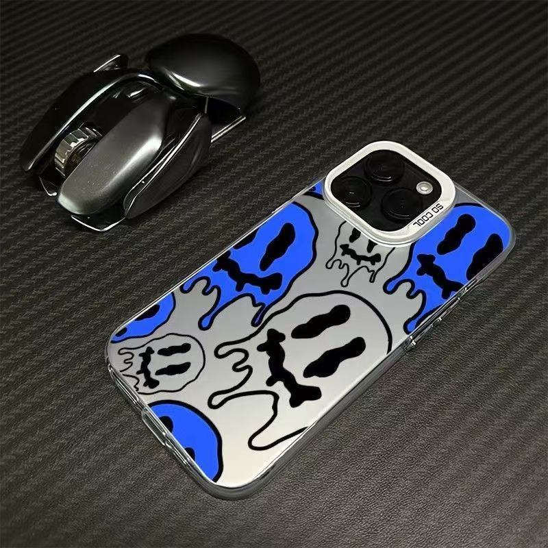 Color Silver Shell-White-Demon Smiley SDF345