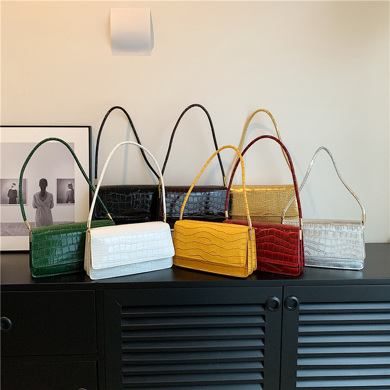 Minimalistisk stil for kvinner med minoritetstekstur under armene 2023 sommer ny håndholdt vestlig liten firkantet veske_voghion.com