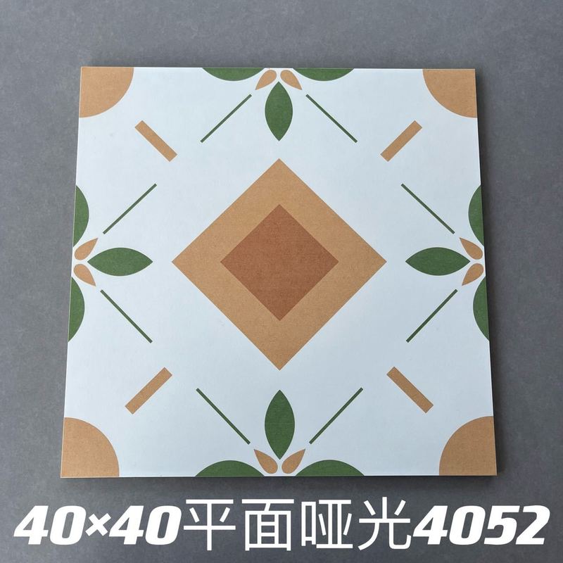 インターネット有名人 ins 南洋スタイル娘惹小さなタイル 400X400MM 浴室トイレ小さな床タイルバルコニー滑り止めタイル|undefined