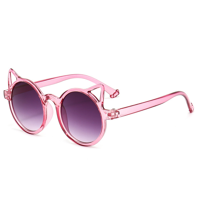 Gafas de sol infantiles con orejas de gato de PC, protección UV400, para viajes