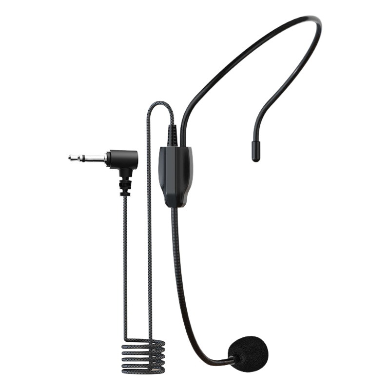 Auriculares con cable micrófono Maestro Guía de enseñanza pequeña abeja micrófono pequeño micrófono oreja colgando gritando auriculares