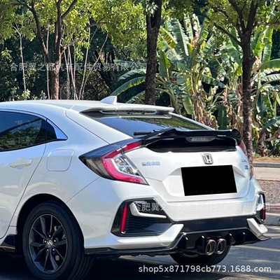 Suitable for 2016-2021 Hatchback Fixed wind wing - color-crystal-black