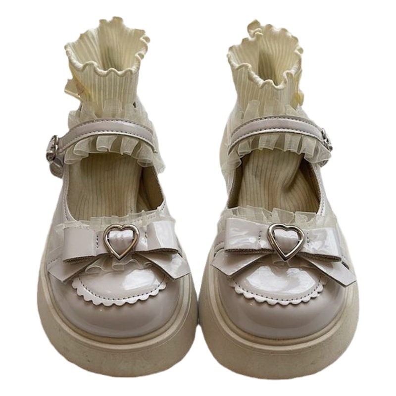Cross-border plus size JK small leather shoes for women 2023 Autumn New Lolita Amazon popular small leather shoes for women