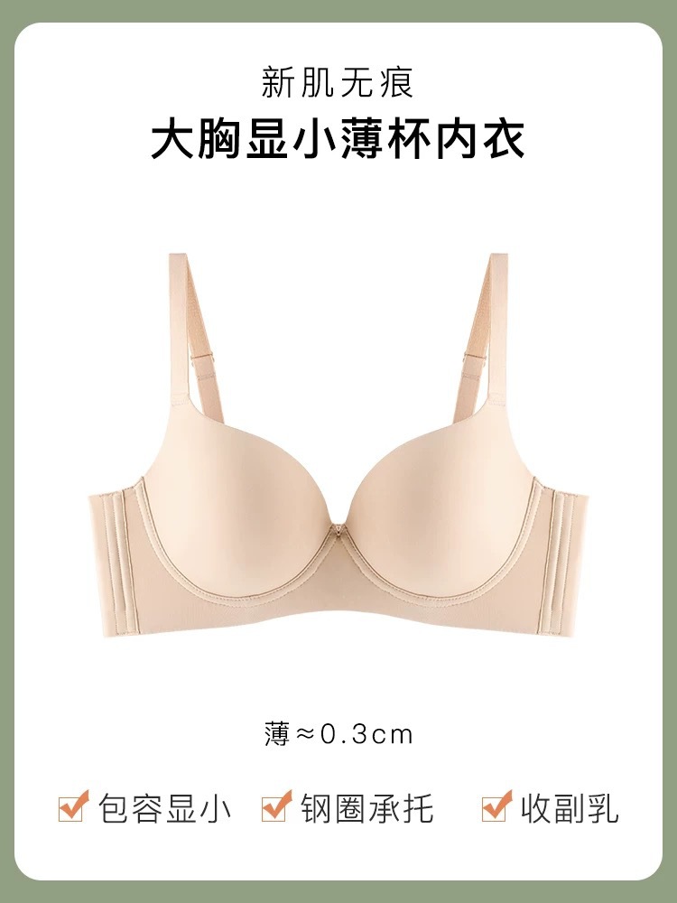 Venta directa de fábrica comercio electrónico transfronterizo Sudeste de Asia Vietnam Tailandia damas sin costuras sujetador de recogida lateral cómodo