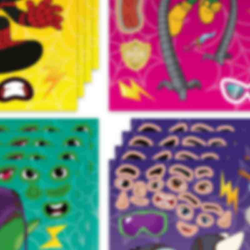 Anime DIY pegatinas Tema del partido haciendo facial arte pegatinas cumpleaños suministros Decoración