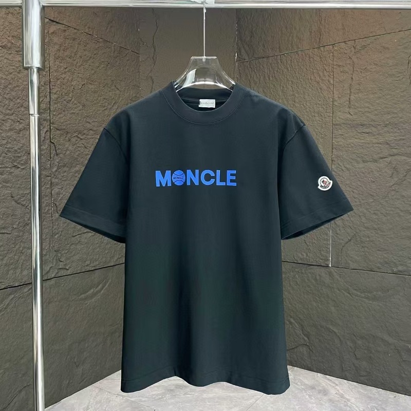 高バージョンの新しい植毛Monモンフルプリントクレア口ベルクロ半袖ユニセックスTシャツトップカップル着用|undefined