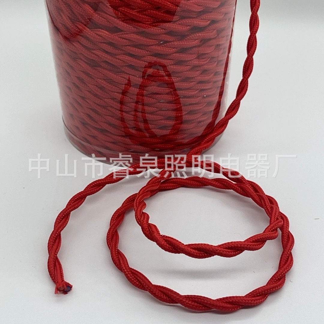 Woven lights, ceiling lamp, retro power cable, wholesale, handmade