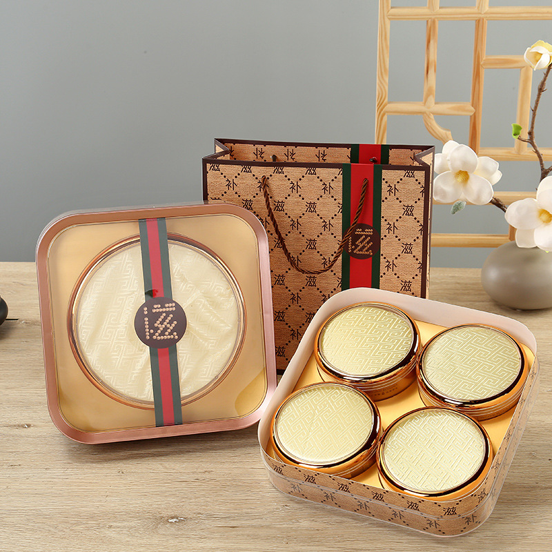 酷滋包装盒透明亚克力盒西洋参石斛燕窝鹿茸红参海参羊肚菌通用盒