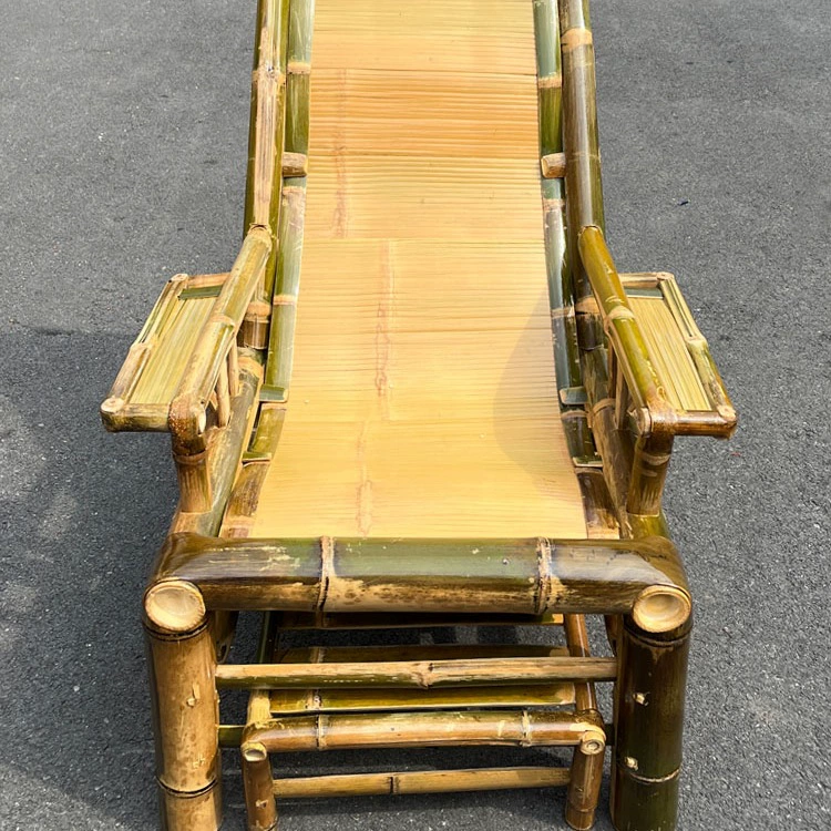 Бамбуковое кресло для шезлонга Стул для пожилых людей