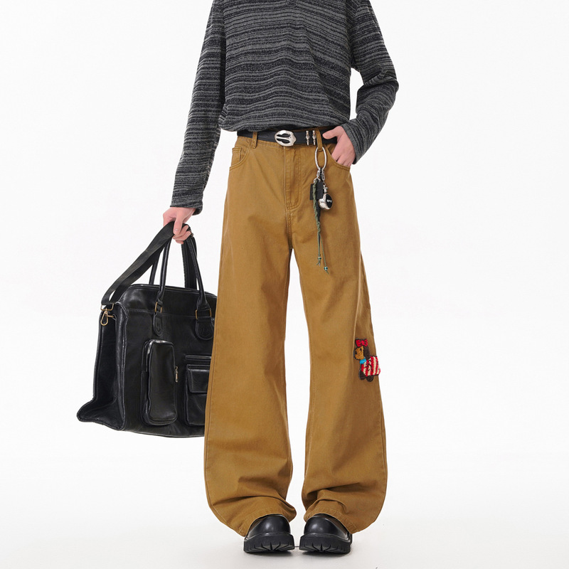 【Popular Style + High Quality, Low Return Rate】New Cleanfit Men's Jeans, American High Street Style, Washed 【Popular Style + High Quality, Low Return Rate】New Cleanfit Men's Jeans, American High Street Style, Washed