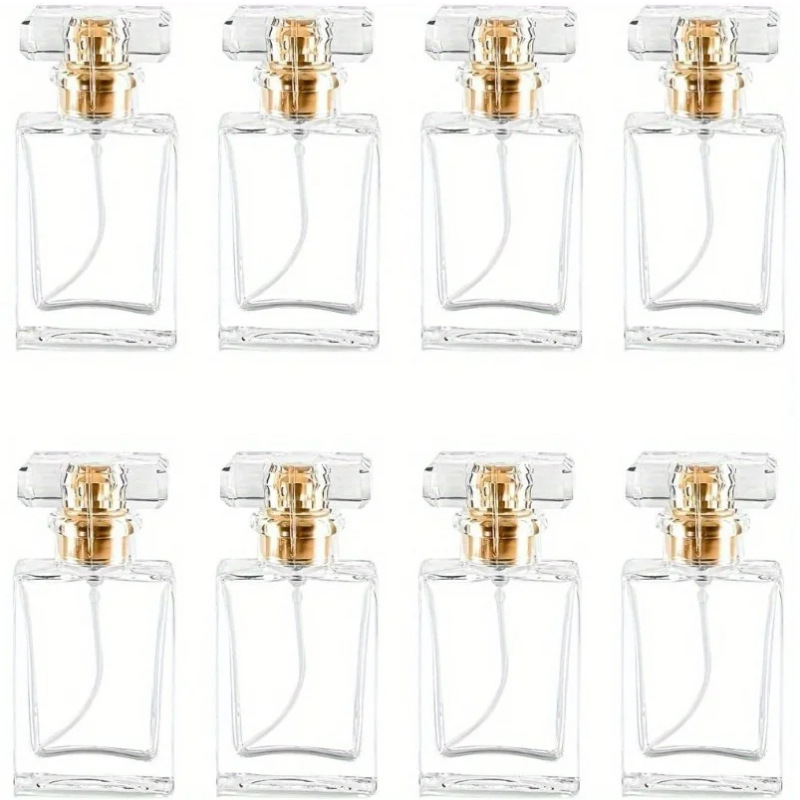 30ML香水分装瓶 8pcs Glass Perfume Bottles香水瓶 跨境贴标