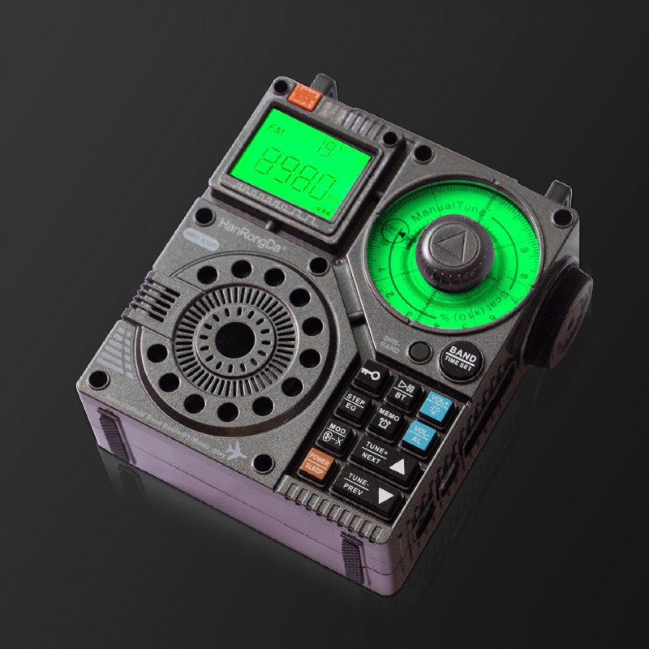 Nueva radio portátil de banda aérea MP3 mini tarjeta de sonido altavoz portátil reproductor al por mayor