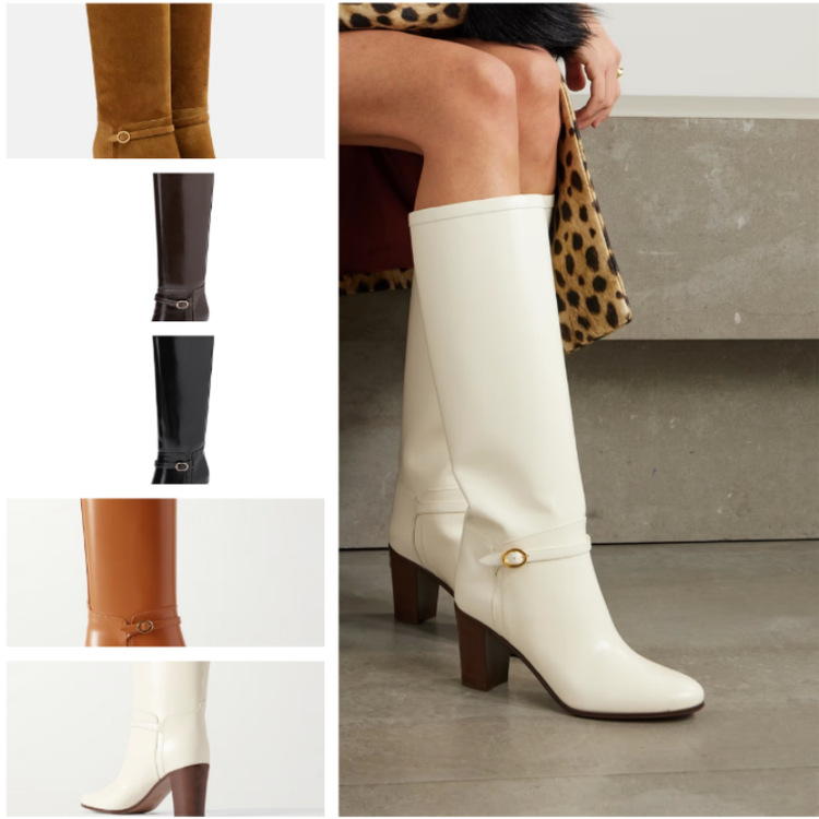 淘宝抖音小红书分销3246女靴可码6粗跟套筒高筒长靴2025工厂直供