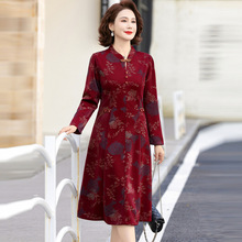 中老年女装显瘦减龄百搭时尚旗袍裙2025新款新中式妈妈春装连衣裙