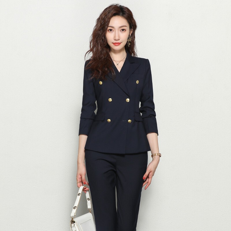 Suit Suit Women's Business Attire Spring & Fall Fashion Elegant Goddess Style Suit Elegant Workwear Business Formal Work Clothes