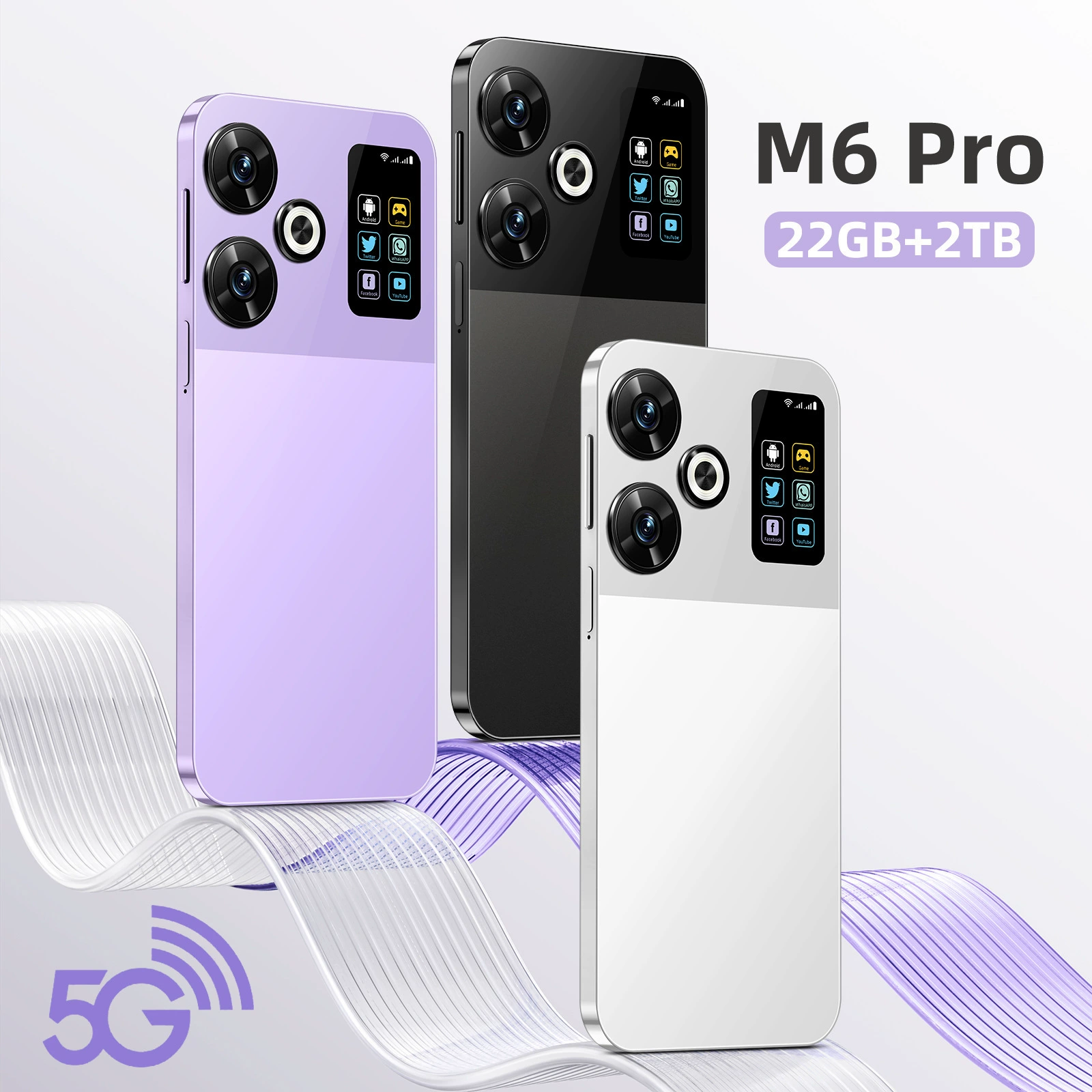 MYSIMEE мобильник и смарт-часы, Android, 3 дюйма, 1 ГБ RAM, 16 ГБ памяти, цвет: черный/белый/фиолетовый