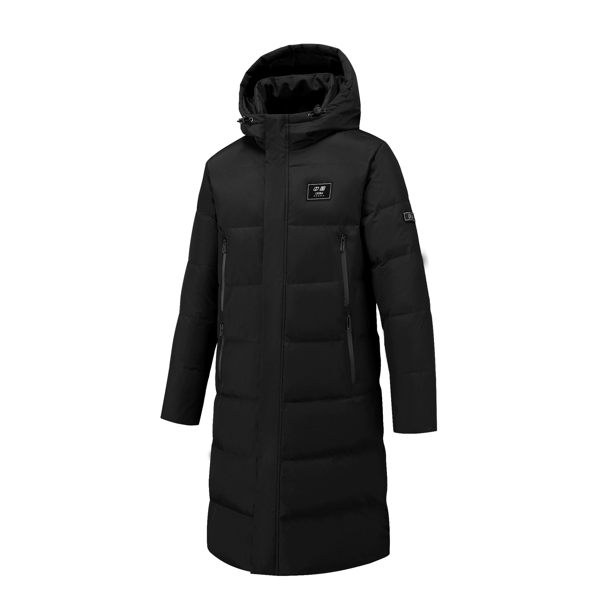 2025 фабричная прямая продажа мужской зимней одежды, утепленная длинная куртка до колен для пар, теплая, простая, свободная, модная