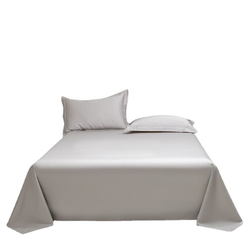 100 count long staple cotton sheet single piece wholesale cotton solid color 1.5 single double pure cotton quilt pillowcase three piece set