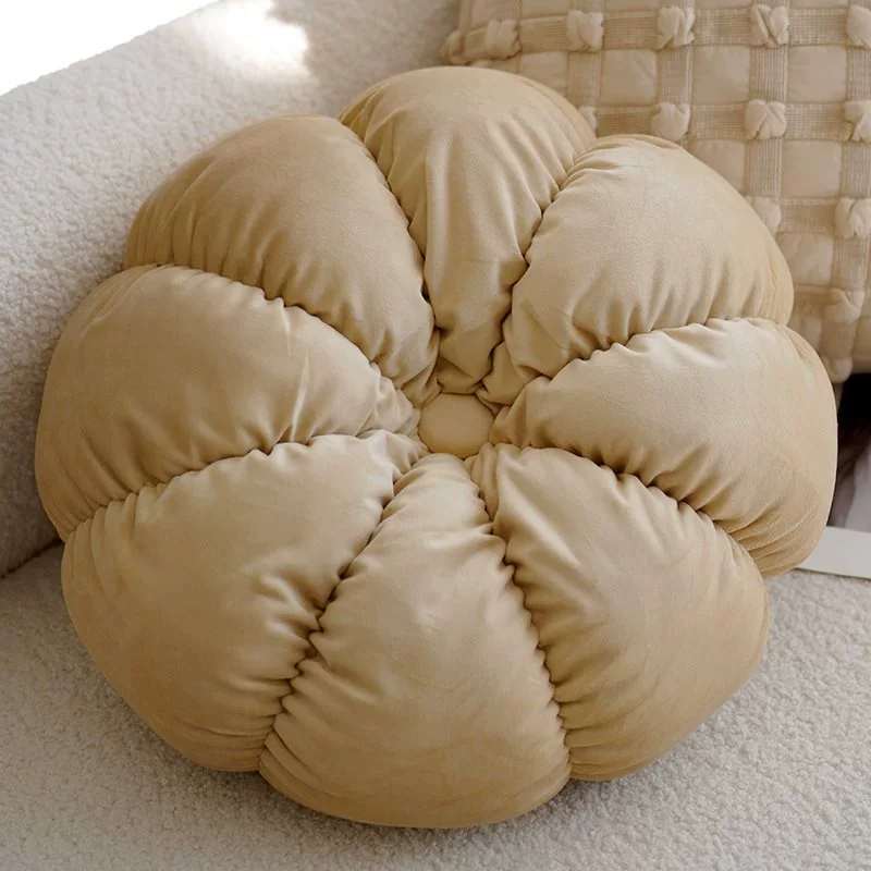 Creamy high -end retro style knot pillow pillow sleeve sofa bed on the brown bed on the waist on the waist pillow and cushion with core bay windows