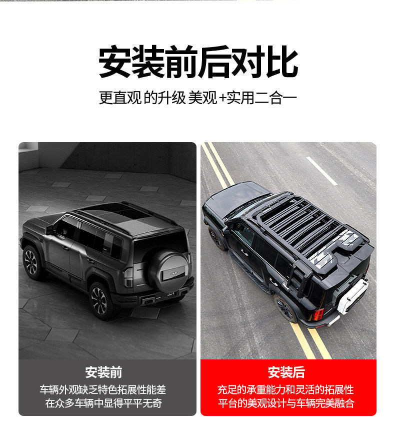 Suitable for Fang Cheng Bao Leopard 5 Outdoor Camping Car Roof Expansion Explorer Roof Rack Canopy Side Tent