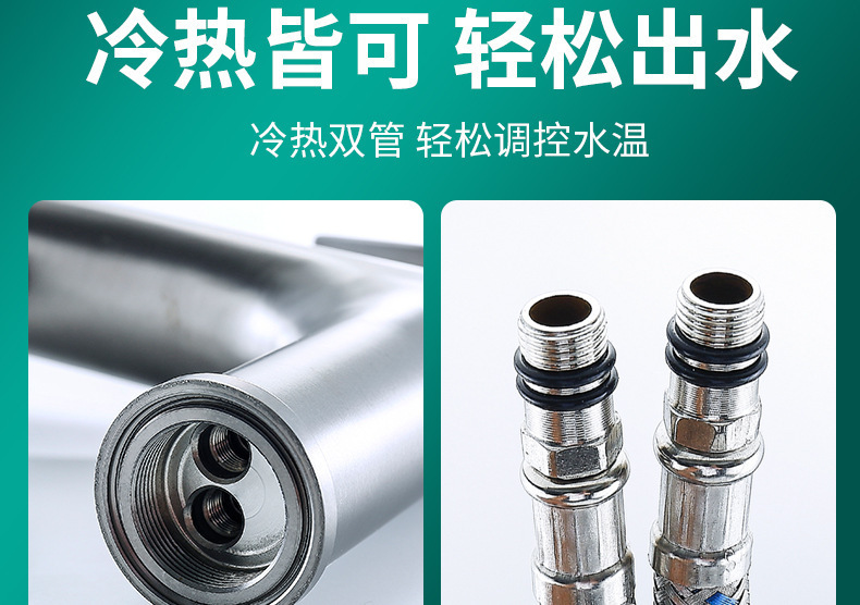 Stainless steel washbasin, faucet, washbasin, sink, hotel bathroom, washbasin, household hot and cold faucet undefined