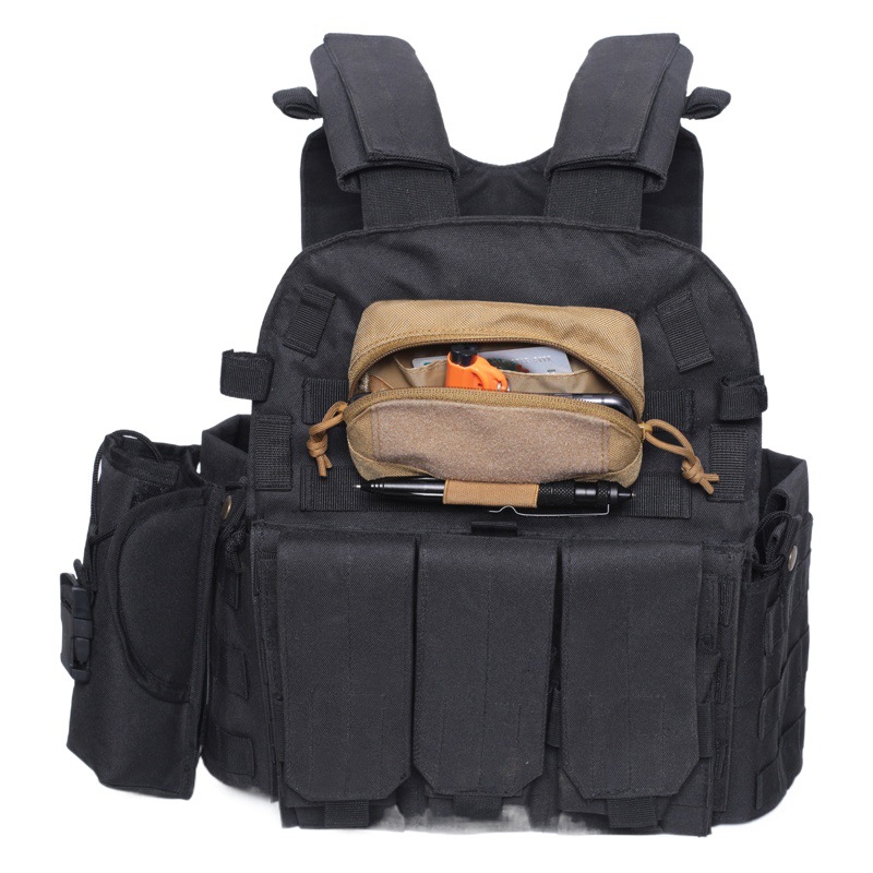 Tactical Vest Chest Hanging Bag molle Small Bag 6-inch Mobile Phone Cross Waist Bag Foreign Trade New Product Amazon Explosions Sundries Collection