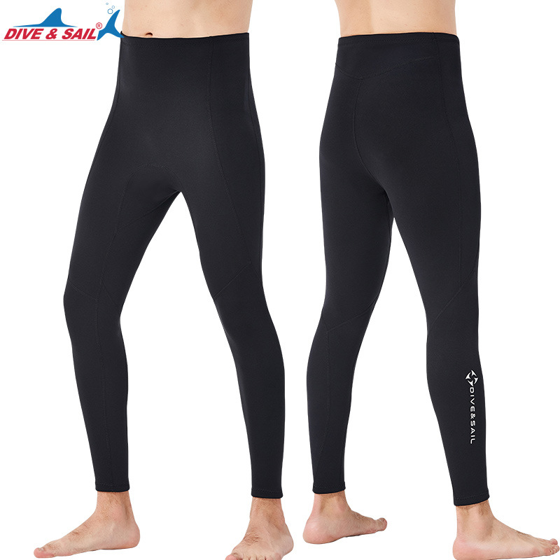 DIVE&SAIL New 2MM Diving Pants, Men's Split Thick Warm High Waisted Diving Pants, Women's Swimming, Surfing, Cold Proof Snorkeling Pants_voghion.com