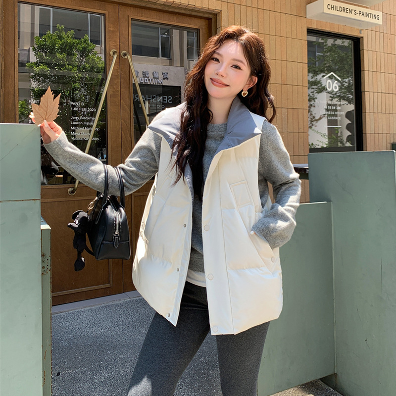 2025加肥加大码羽绒马甲女200斤胖mm中长款300斤白鸭绒大码羽绒服