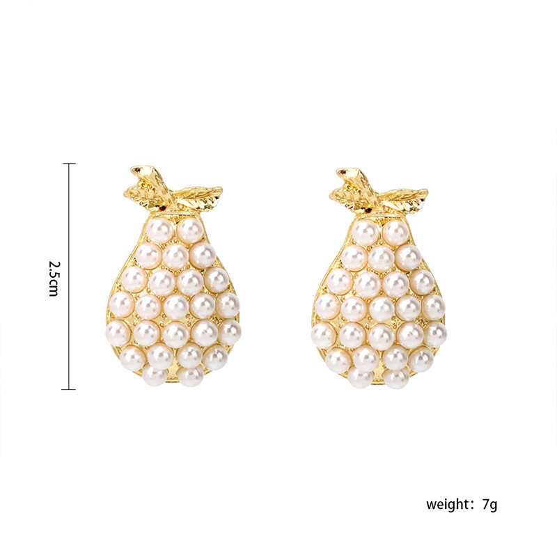 Wholesale Jewelry Pear Shape Pearl Stud Earrings Nihaojewelry display picture 1