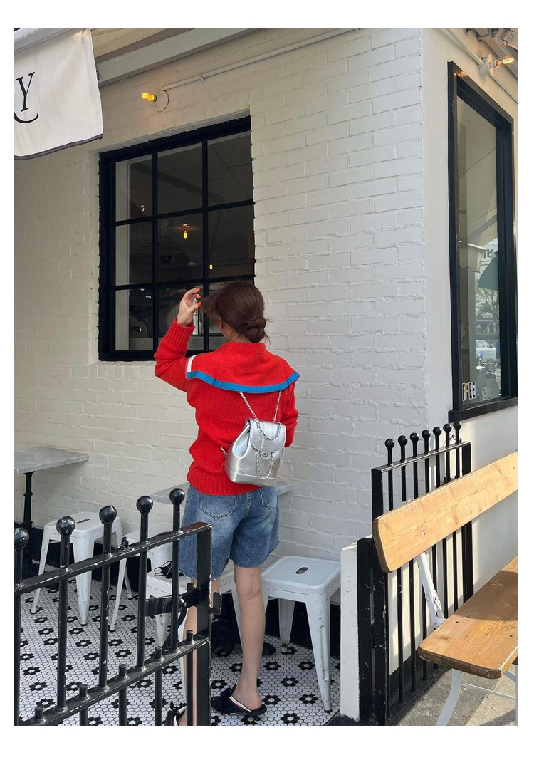 Neue Xiaoxiangfeng Rucksack Damen Koreanische Ausgabe Instagram Öl Wachs Leder Kleine Tasche Einzelne Schulter Damen Tasche Lingge Kette Zurück Tasche_voghion.com