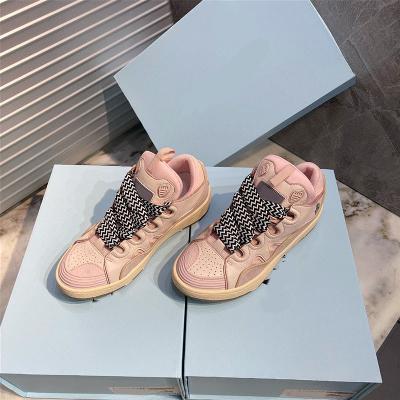 Langfan Splash-tinta zapatos de pan de tinta gruesa a juego de color alemán zapatos de entrenamiento par zapatos blancos de los hombres y las mujeres zapatos de skate para correr