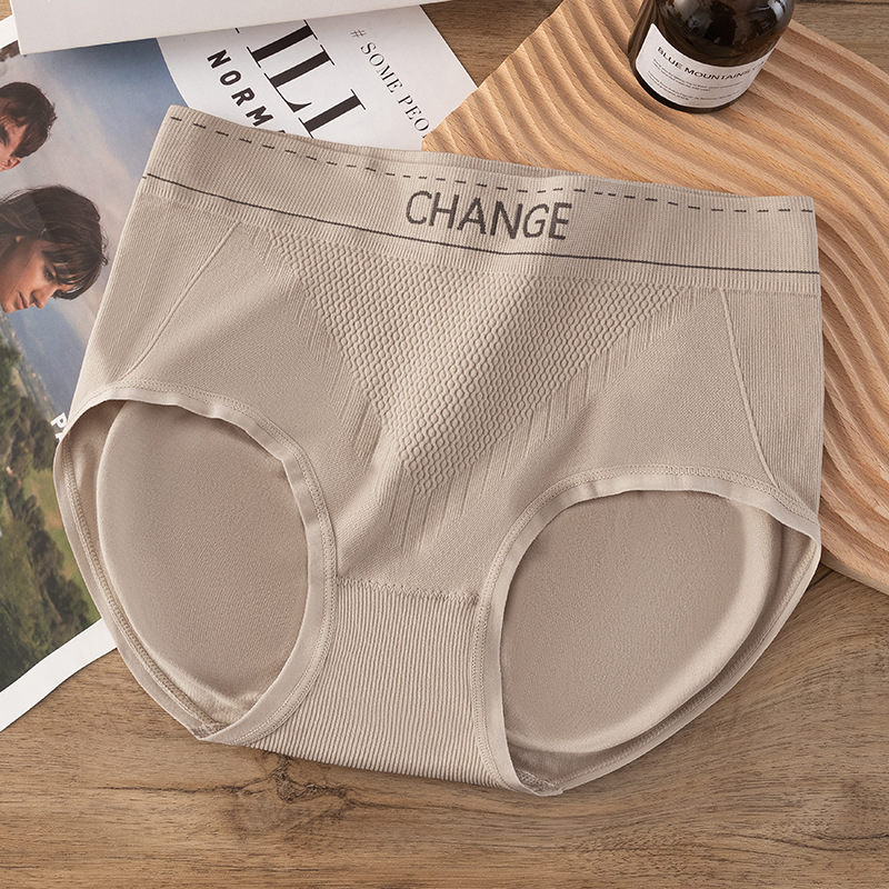 Ropa interior de mujer, cintura alta, algodón sin costuras, entrepierna antibacteriana, abdomen, cadera, vientre, calzoncillos de algodón de gran tamaño